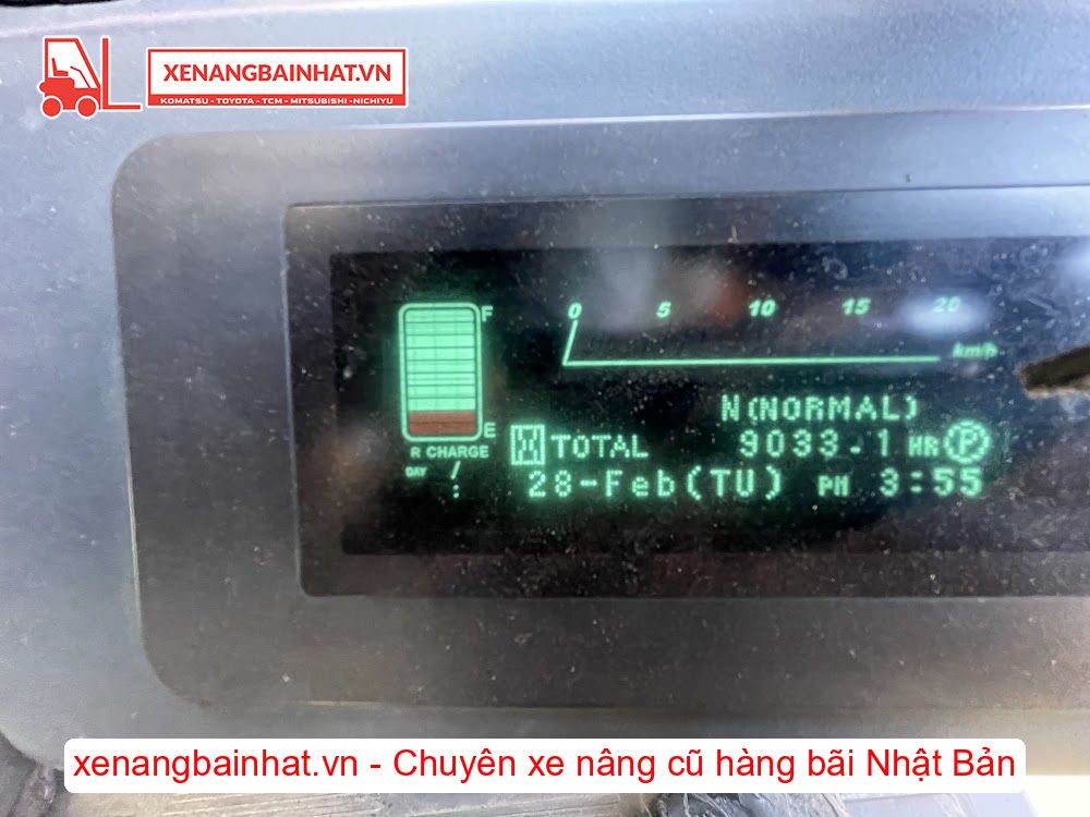 Xe nâng Điện 1 Tấn NICHIYU FBT10PN-80B nâng cao 3m SX 2017