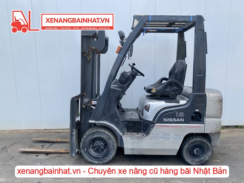 Xe nâng dầu 1.8 Tấn Nissan FL01A18 nâng cao 3m SX 2006