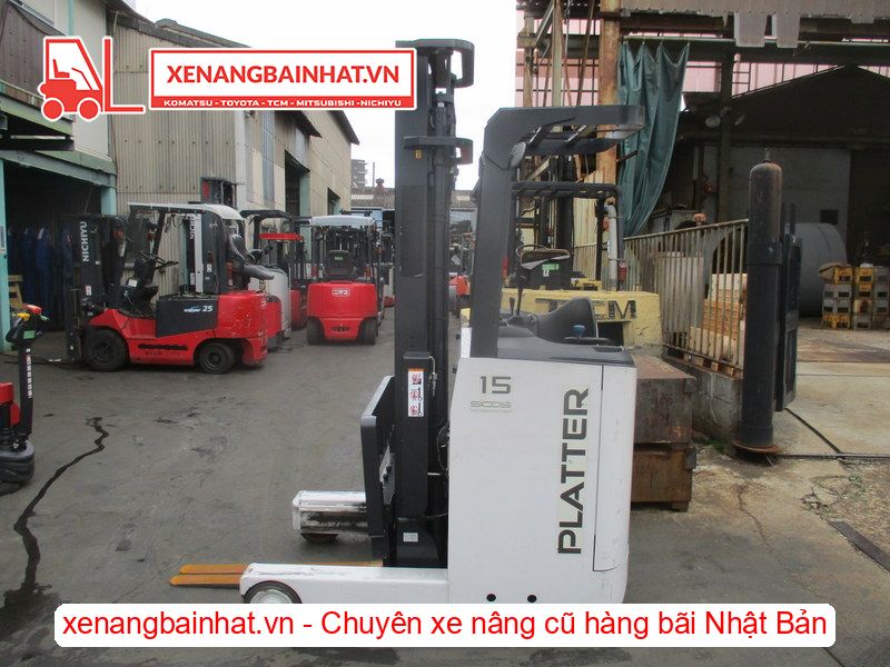 Xe nâng Điện 1.5 Tấn NICHIYU FBRM15-80B nâng cao 4m SX 2018