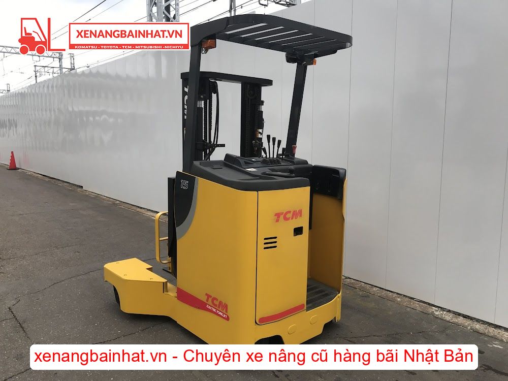 Xe nâng Điện 1.5 Tấn TCM FRB15-8M nâng cao 3m SX 2011