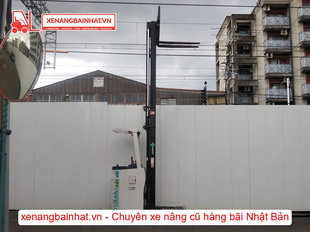 Xe nâng Điện 1.5 Tấn UNICARRIERS FRHB15-8 nâng cao 4.5m SX 2014