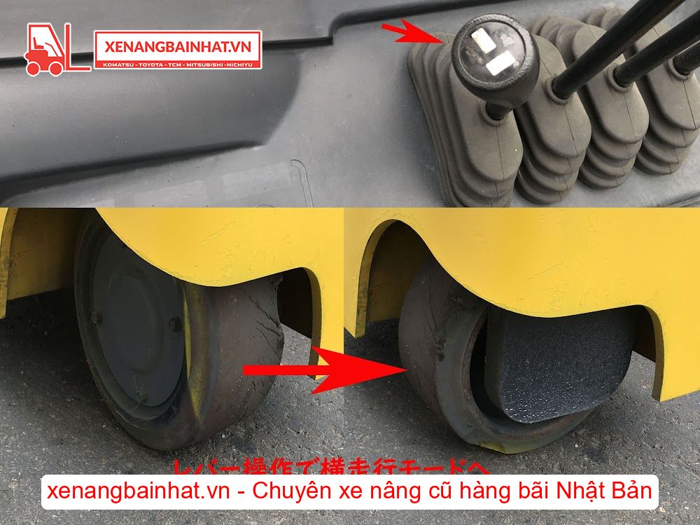 Xe nâng Điện 1.5 Tấn TCM FRB15-8M nâng cao 3m SX 2011