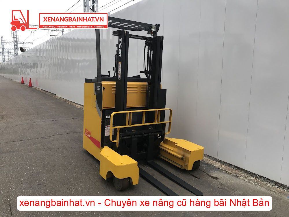Xe nâng Điện 1.5 Tấn TCM FRB15-8M nâng cao 3m SX 2011