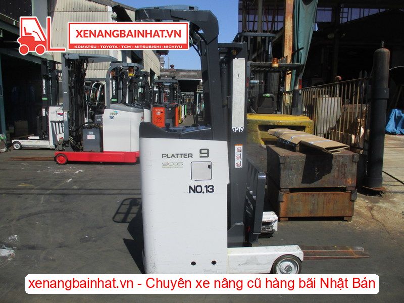 Xe nâng Điện 900Kg NICHIYU FBRM9N-80 nâng cao 3m SX 2018