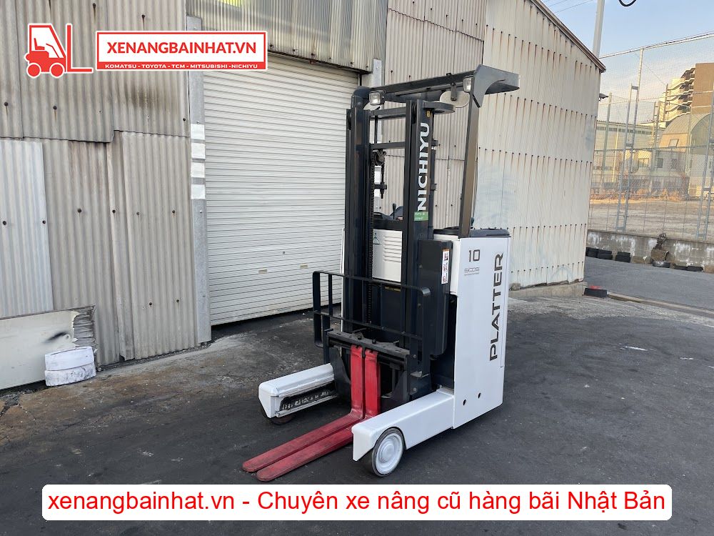 Xe nâng Điện 1 Tấn NICHIYU FBRM10N-80 nâng cao 3m SX 2015
