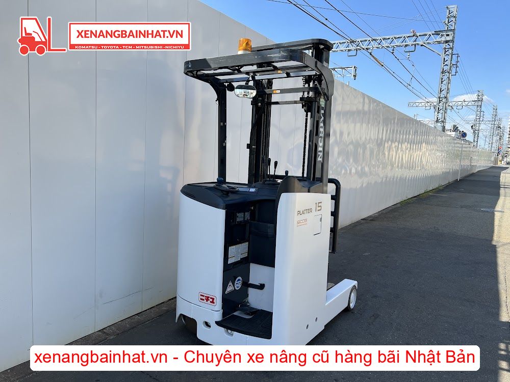 Xe nâng Điện 1.5 Tấn NICHIYU FBRM15-80B nâng cao 4m SX 2016