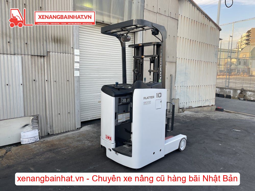 Xe nâng Điện 1 Tấn NICHIYU FBRM10N-80 nâng cao 3m SX 2015