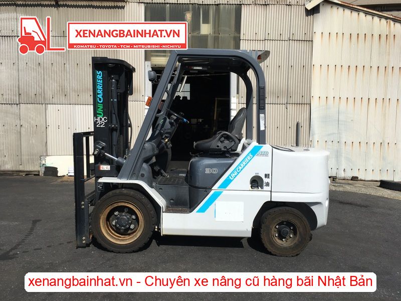 Xe nâng dầu 3 Tấn UNICARRIERS FHD30T5 nâng cao 3m SX 2016