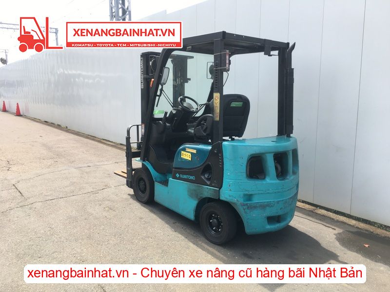 Xe nâng dầu 1.5 Tấn SUMITOMO 03FD15PAXI92D nâng cao 3m SX 2014