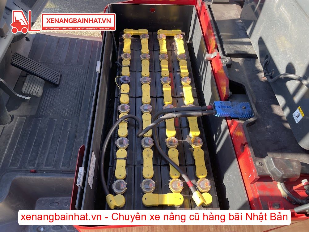 Xe nâng Điện 1 Tấn NICHIYU FBT10PN-80B nâng cao 3m SX 2017