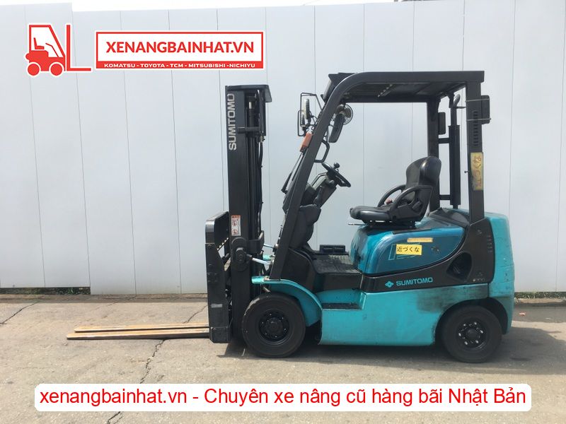 Xe nâng dầu 1.5 Tấn SUMITOMO 03FD15PAXI92D nâng cao 3m SX 2014