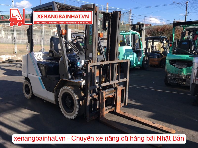 Xe nâng dầu 2.5 Tấn UNICARRIERS FD25T15M nâng cao 3m SX 2021