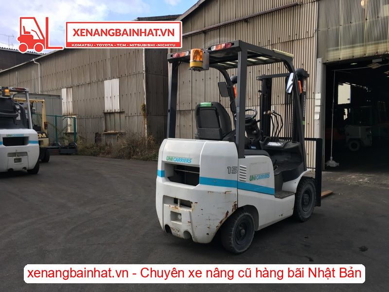 Xe nâng dầu 1.5 Tấn UNICARRIERS FD15T14 nâng cao 3m SX 2017