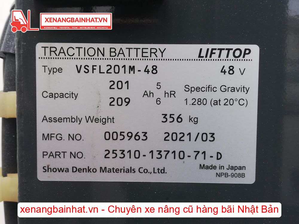 Xe nâng Điện 1 Tấn NICHIYU FBRM10-80 nâng cao 3m SX 2016