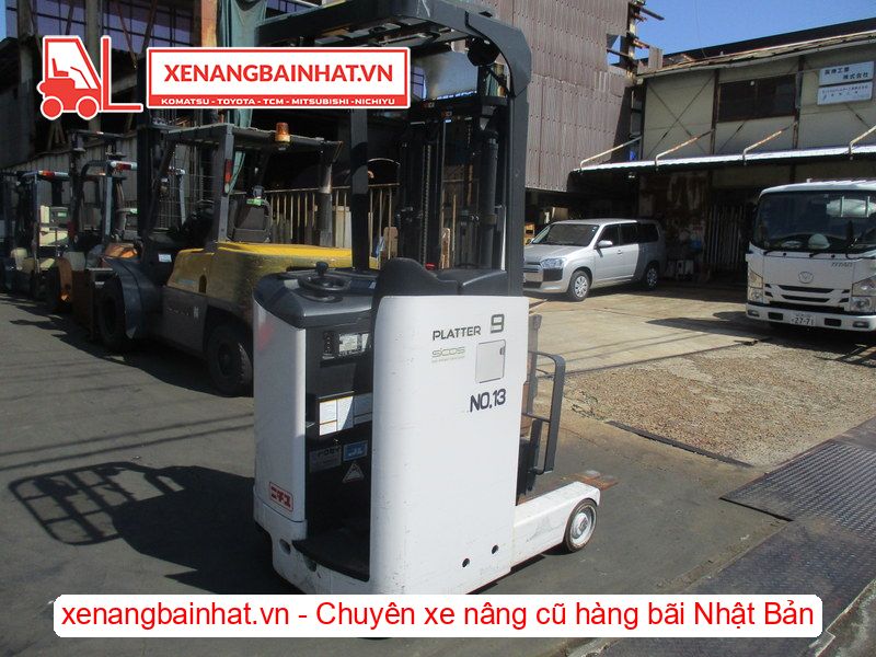 Xe nâng Điện 900Kg NICHIYU FBRM9N-80 nâng cao 3m SX 2018