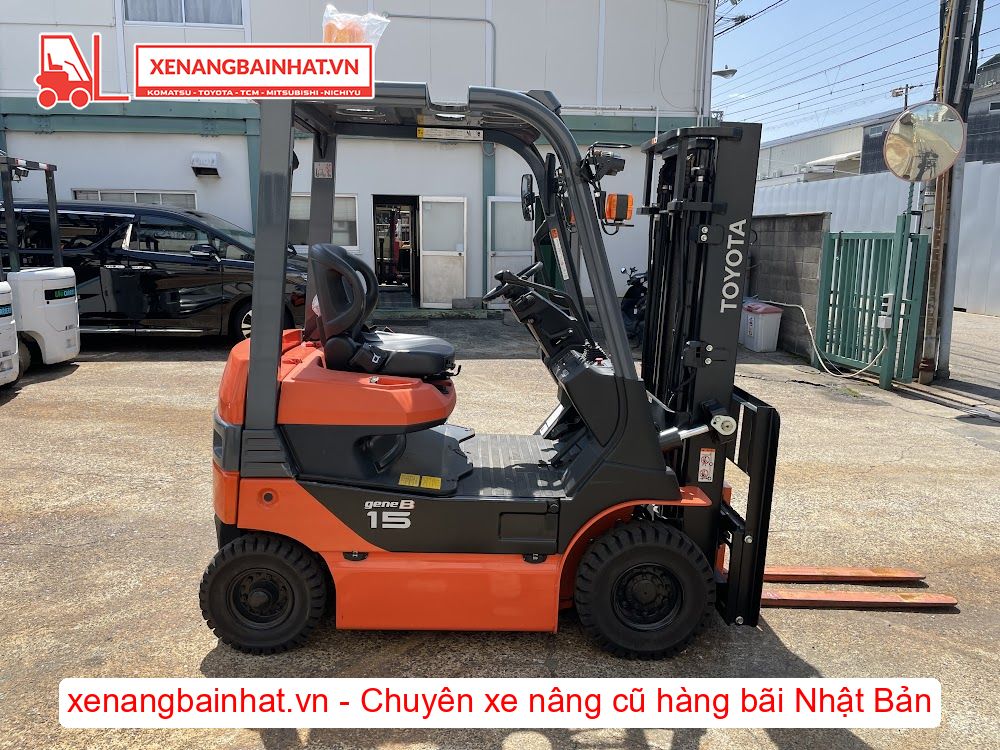 Xe nâng Điện 1.5 Tấn TOYOTA 8FB15 nâng cao 3m SX 2020