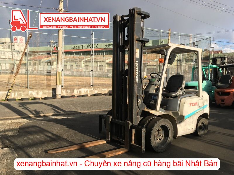 Xe nâng dầu 2.5 Tấn TCM FD25C13Z nâng cao 6m triple SX 2014