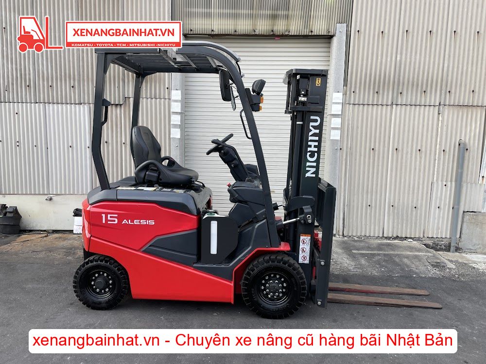 Xe nâng Điện 1.5 Tấn NICHIYU FB15PN-80 nâng cao 3m SX 2019