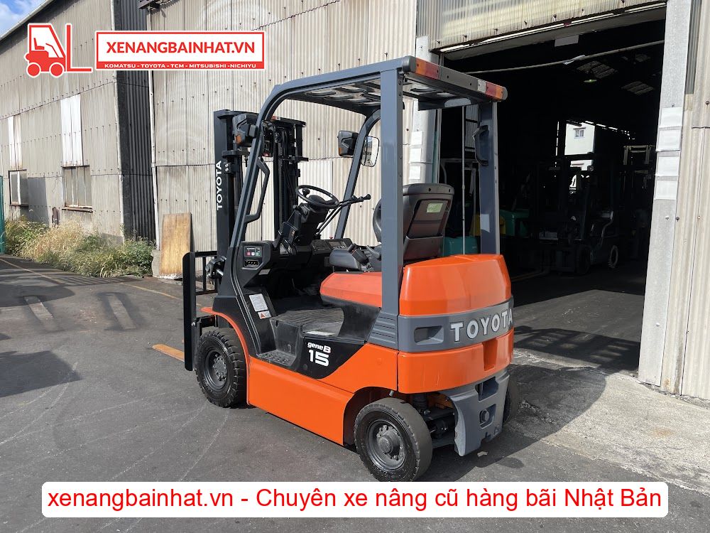Xe nâng Điện 1.5 Tấn TOYOTA 8FB15 nâng cao 3m SX 2019