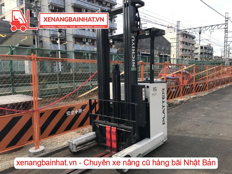 Xe nâng Điện 1.5 Tấn NICHIYU FBRMW15-80 nâng cao 6m SX 2016