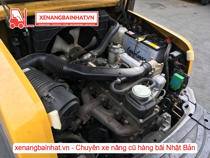 Xe nâng dầu 2.5 Tấn TCM FD25T13 nâng cao 3m SX 2012
