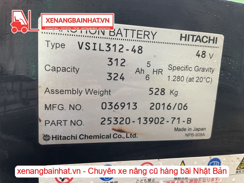 Xe nâng Điện 1.8 Tấn TOYOTA 7FBR18 nâng cao 3.3m SX 2016