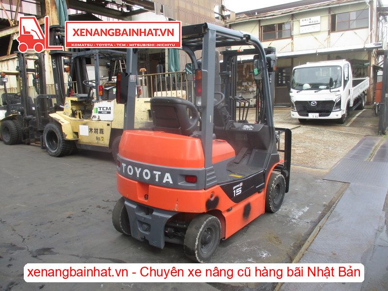 Xe nâng Điện 1.5 Tấn TOYOTA 8FBL15 nâng cao 3m SX 2017