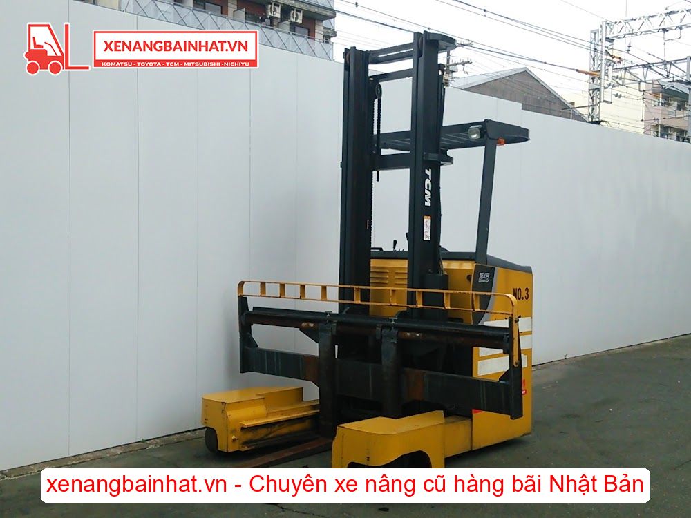 Xe nâng Điện 2.5 Tấn TCM FRB25-8M nâng cao 4m SX 2013