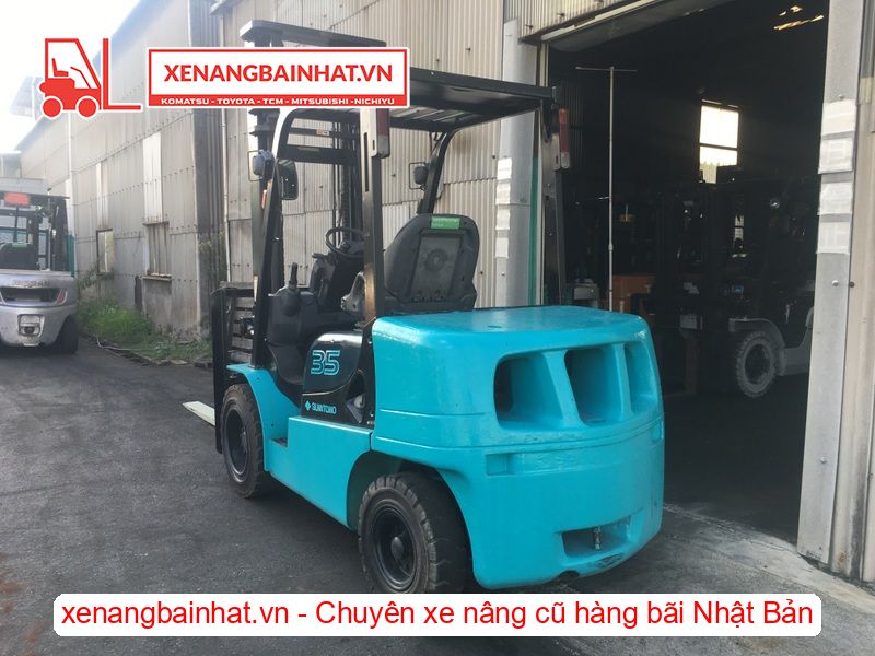 Xe nâng dầu 3.5 Tấn SUMITOMO 13FD35PAXI98D nâng cao 4m SX 2012