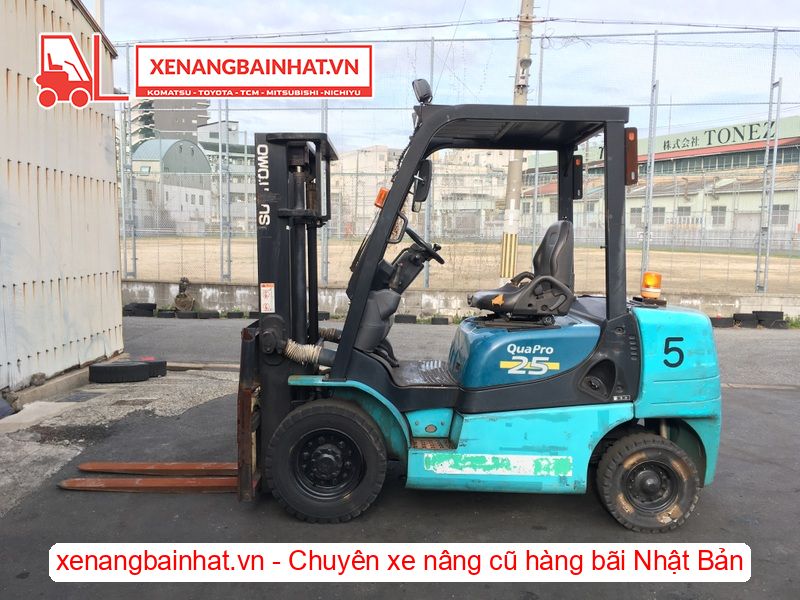 Xe nâng dầu 2.5 Tấn SUMITOMO 11FD25PAXIII24D nâng cao 3m SX 2017