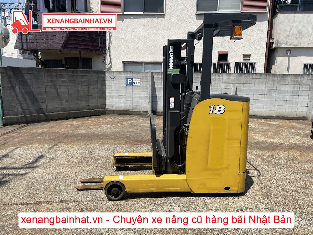 Xe nâng Điện 1.8 Tấn KOMATSU FB18RL-15 nâng cao 3m SX 2018