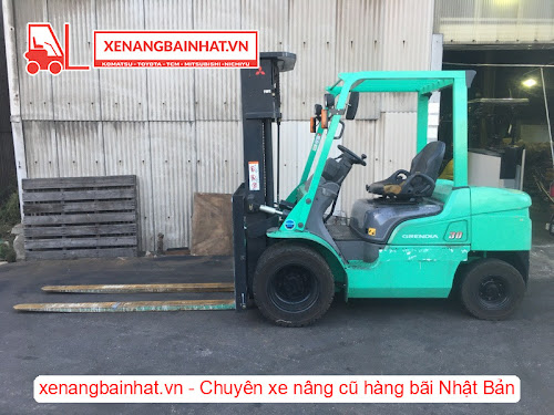 Xe nâng dầu 3 Tấn Mitsubishi FD30D-F14E qua sử dụng hàng Nhật Bãi
