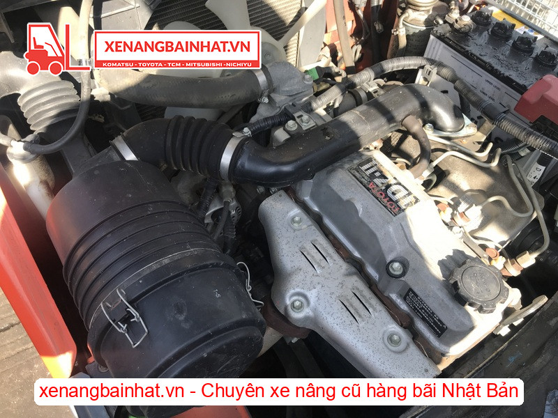 Xe nâng dầu Toyota 02-8FD10 1 Tấn, 3m-9 cũ hàng bãi Nhật