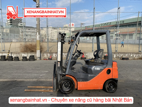 Xe nâng dầu Toyota 02-8FD15 1.5 Tấn, 3m-0 cũ hàng bãi Nhật