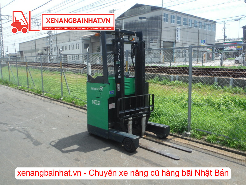 Xe nâng điện đứng lái Toyota 7FBR10 1 Tấn, 3m-0 cũ hàng bãi Nhật